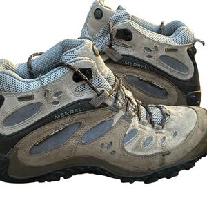 Merrell Women's Tan and Gray Athletic Shoes